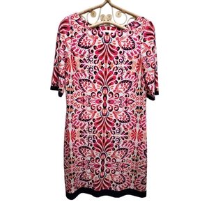 Eliza J red, pink, white black orange dress size 10